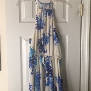 Blue floral Maxi dress
